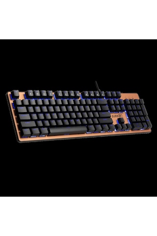 Gamdıas Aura Gk1, Usb Kablolu, İngilizce, Çok Renkli Arka Aydınlatma, Red Mekanik Switch, Bronz Edi