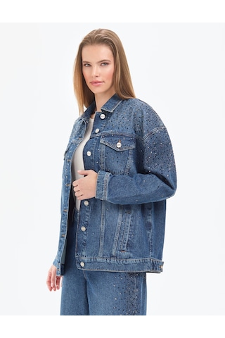 Pierre Cardin Kadın Mavi Ceket Denim 50320367-vr036