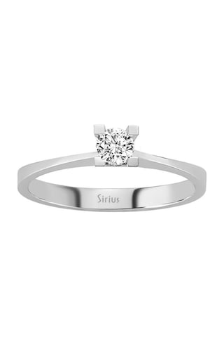 Sirius E Renk 0,16 Karat Pırlanta Tektaş Yüzük 0823R0159
