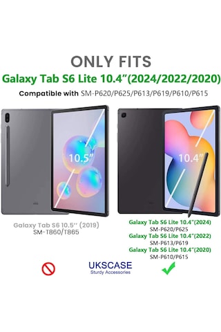 Samsung Uyumlu Galaxy Tab S6 Lite Sm-p610 Ekran Koruyucu Temperli Cam 2 Adet