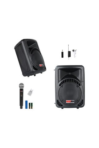 Lastvoice Ample-10ap Taşınabilir Seyyar Portatif Mikrofonlu Elektrikli Ses Sistemi Hoparlör 600 Watt