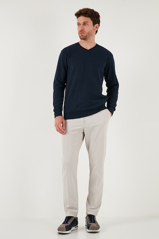 Buratti Pamuklu Regular Fit V Yaka Erkek Kazak 456202 V Lacivert
