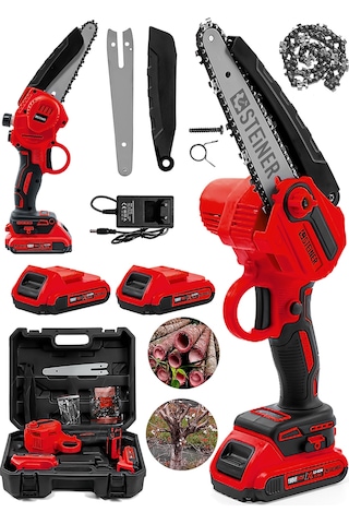 Steiner 198 Vf 10 Ah 25 Cm Bakır Sargı Akülü Dal Kesme Budama Red