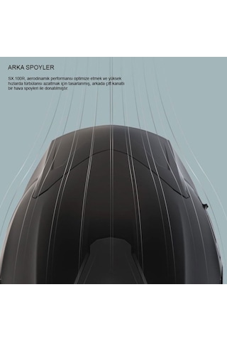 Nexx Sx.100R Skıdder Mat Siyah Gri Kask