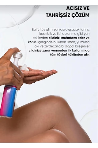 Epify Hassas Bölgeler İçin Doğal Bakım Tüy Dökücü Krem 250 ML