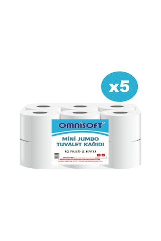 Omnisoft Mini Jumbo Tuvalet Kağıdı 5 x 12 Rulo