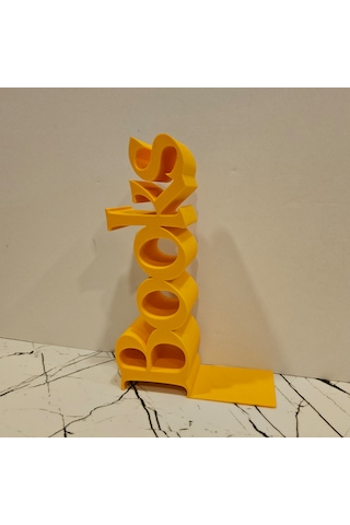 Kitap Tutucu Books Yazılı 3d - Sarı -