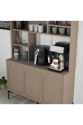 Lyon Kahve Köşesi 120cm - Atlas / Siyah