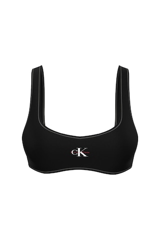 Calvin Klein Kadın Siyah Logo Detaylı Bralet Bikini Üstü-13553 Siyah