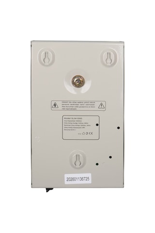Powermaster Slım-1000 Otomatik 1000va Kombi Voltaj Regülatörü İngiliz Fişli Ve Evrensel Çoklu Soketli Beyaz