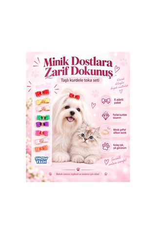 Show Tech Molly Sparkle Köpek Lastikli Toka 8 Parça Pudra