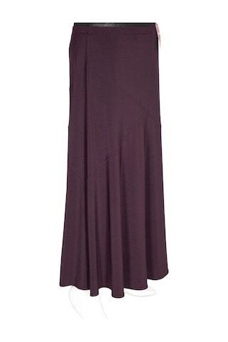 Hesna Kadın Bensu Büyük Beden Sandy Çapraz Astarsız Mürdüm Etek Mor