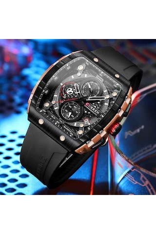 Curren 8442 Siyah Erkek Kol Saati