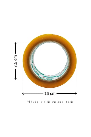 Nuga Tekli Şeffaf Koli Bandı 45 Mm * 100 Metre Akrilik (1 Adet)