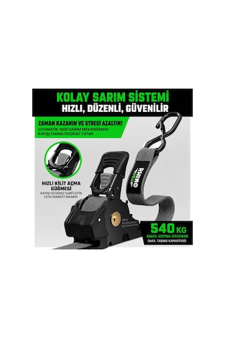Otomatik Gergi Kayışı 2,5 Cmx 3 M 4'lü Set