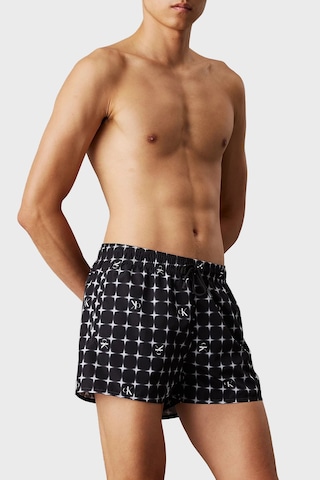 Calvin Klein Erkek Mayo Short Km0km01172 0go Siyah-beyaz Siyah-beyaz