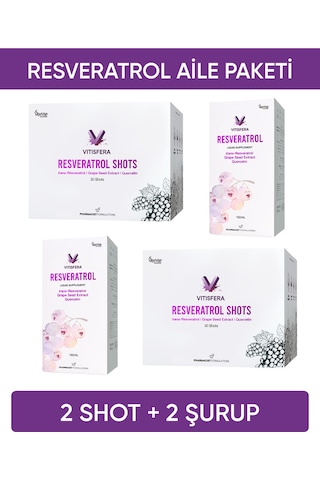 Vitisfera Resveratrol Aile Paketi 2 Shot + 2 Şurup