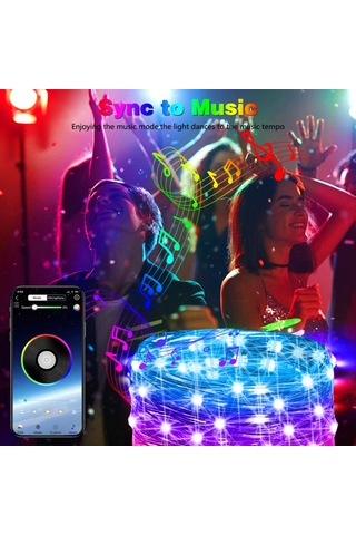 Dize Işıklar Usb İle Güçlendirilmiş Değişen Pırıltı Çok Renkli