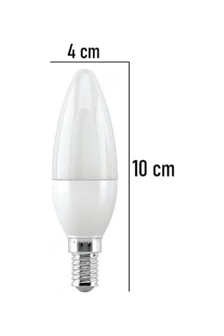 Şanled 7w Tasarruflu E14 Buji Beyaz Renk Led Ampul 10'lu