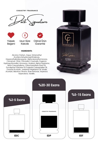 Coquetry Fragrance Dark Signature Edp 100ml Erkek Parfüm Baharat - Odunsu