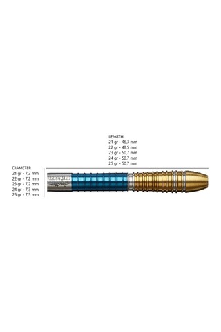Unicorn Gary Anderson Phase 6 Duo % 90 Tungsten Çelik Uçlu Dart Oku