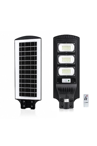 300w - 6500k Solar - Güneş Enerjili Sokak Lambası - Armatür Sensörlü Bahçe-balkon-sokak Ars-348966 5250