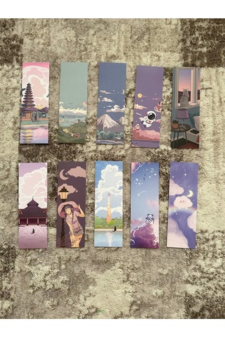 Kwaii Tasarım 10 Adet Kitap Ayraç Seti Pytkayrac133