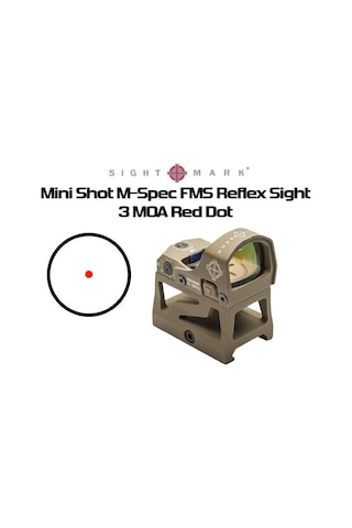 Sightmark Mini Shot M-spec Fms Reflex Sight Dark Earth Sm26043de Kahverengi