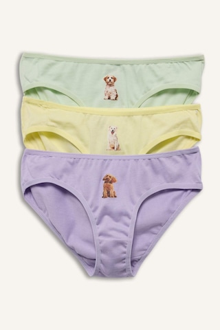 Defacto Hayvan Baskılı Penye 3lü Slip Külot Kız Çocuk H0849a826spyl246 Sarı-yl246