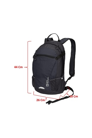 Jack Wolfskin 2010303 44x26x18 12lt Velocity 12 Siyah Unisex Spor Çanta 001