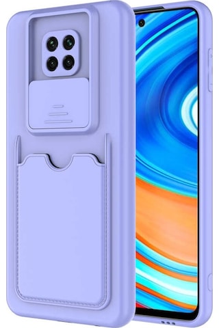 Xiaomi Redmi Note 9 Pro Kılıf Zore Kartix Kartlık Bölmeli Kılıf