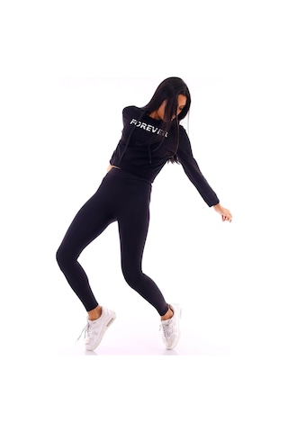 Gugus Basic Kapüşonlu Sweatshirt Siyah-