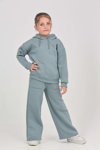 Toontoy Kız Çocuk Tnty Nakışlı Eşofman Takım Mavi