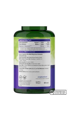 Nature's Supreme Multi Magnesium Complex 60 Tablet