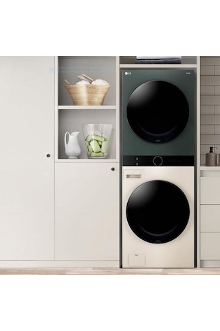 LG W4W8BVKK2HM Washtower 12 KG Yıkama 10 KG Kurutma I Ortak Panelli Çamaşır Ve Kurutma Makinesi