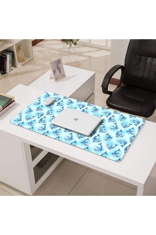 Dolphin Büyük Oyun Mouse Pad 31.5x15.7 Inch,masaüstü, Dizüstü Ve Kablosuz Fare İçin-a19