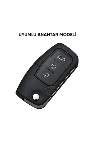 Ford Focus Fiesta Courier Cmax Mondeo Kuga Galaxy Ecosport B Max C Max Tourneo Anahtar Uyumlu Silikon Anahtar Kılıfı Oto Anahtar Kabı Darbe Em