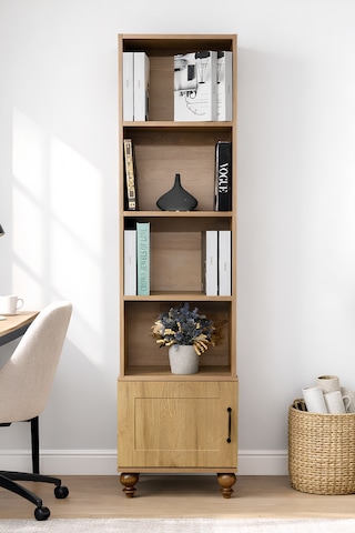 Alin Wood Komodin Ve Kitaplık Set Mdf Riviera Renk Gürgen Ağacı Ayaklar Diğer