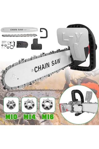 Avuç Taşlama Makinası İçin Zincirli Testere Aparatı 35 Cm