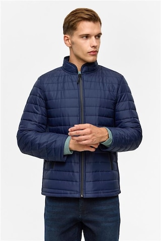 Süvari Lacivert Slim Kapitone Mont Mn2008700517-m09 Lacivert