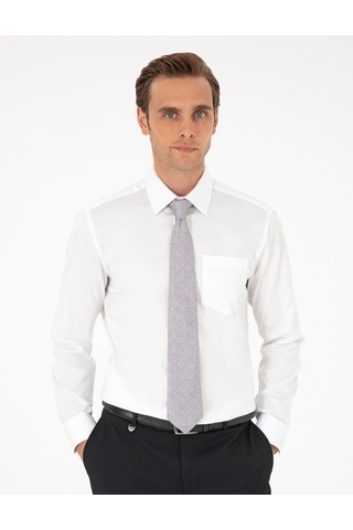 Pierre Cardin Erkek Beyaz Gömlek Basic 50292536-vr013 Beyaz