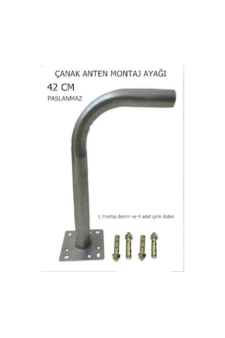 Çanak Anten Montaj Ayağı ve 4 Adet Çelik Dubel Çanak Anten Montaj Ayağı ve 4 Adet Çelik Dubel