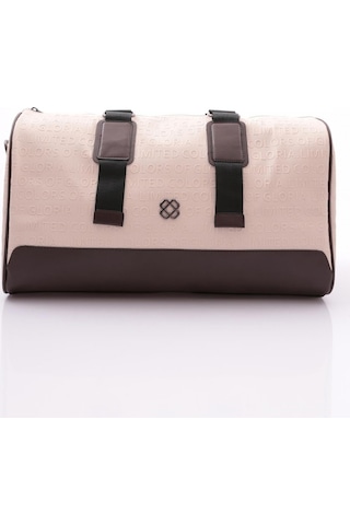 Dgn Arm209 Kadin Üstü Oval Seyahat Çantasi ARM209-2491-R2440 Bej