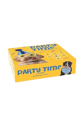 M-pets Party Time Erkek Köpekler İçin Doğum Günü Seti 20x20x7 Cm 244-50101.01