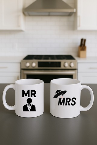 Sevgili Aşk Çift Kupa Bardak 2 Adet Scarlet