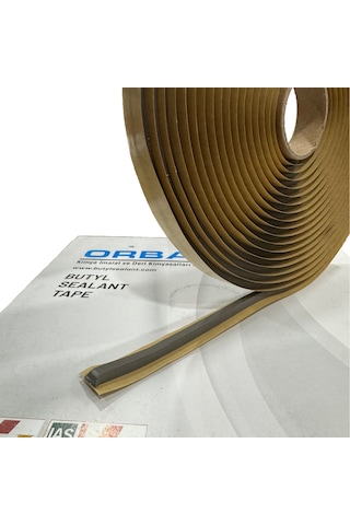 Orbay Butil Bant Sıvı Geçirmez Sızdırmazlık Bantı 5 x 5 MM 9 M