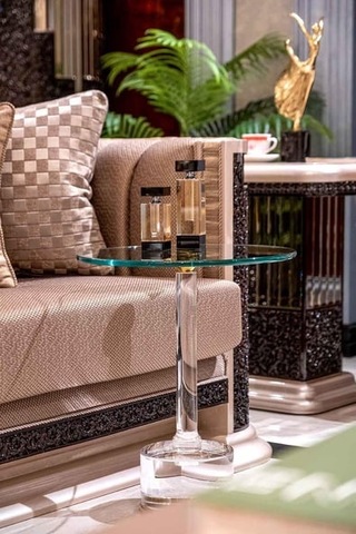 Dulda Akrilik Firuz Sehpa Şeffaf