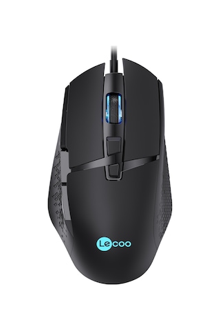 Lecoo MG1101 Kablolu 6400DPI 8 Tuşlu RGB Gaming Optik Mouse Siyah