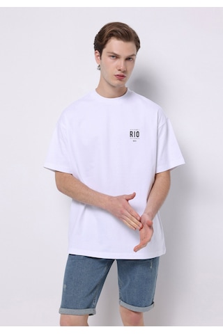 Colin's Colins Comfort Fit Yuvarlak Yaka Düz Erkek Beyaz Kısa Kol Tişört Cl1077191 Q1.v1 Ofw Beyaz