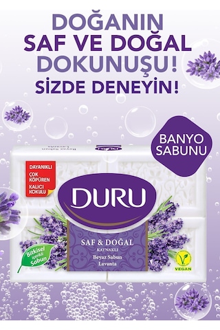Duru Saf Ve Doğal Kalıp Sabun 4x150 G - Lavanta Adaçayı